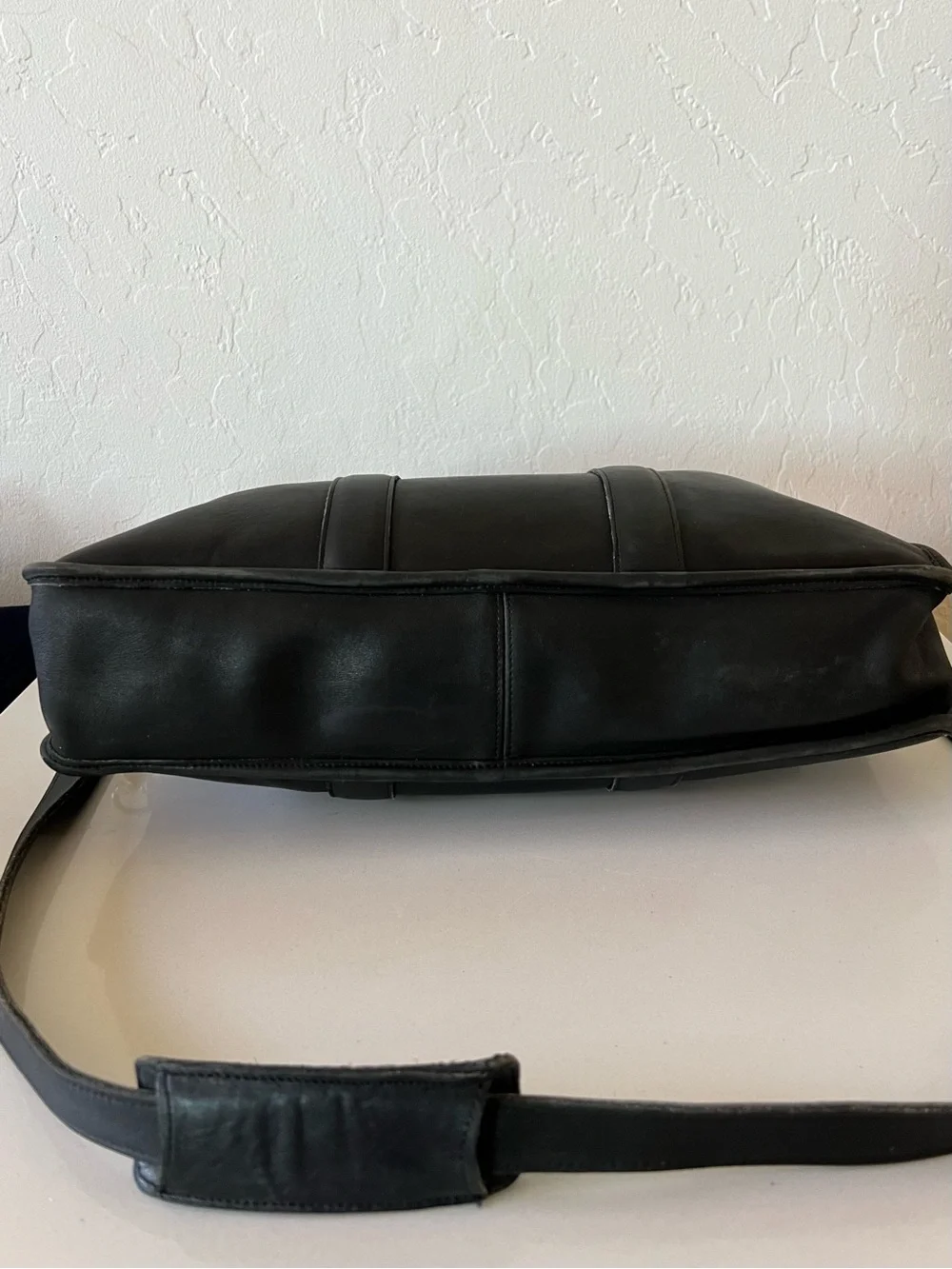 Coach Vintage Bonnie Cashin Black Leather Briefcase Laptop bag 1990